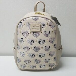 Loungefly Disney Princess Couples Mini Backpack w/Tags Jasmine Cinderella Belle
